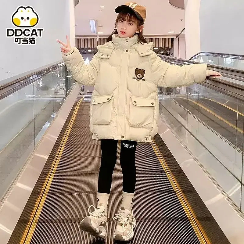 Thicken Warm Coats Girls Cute  Jackets