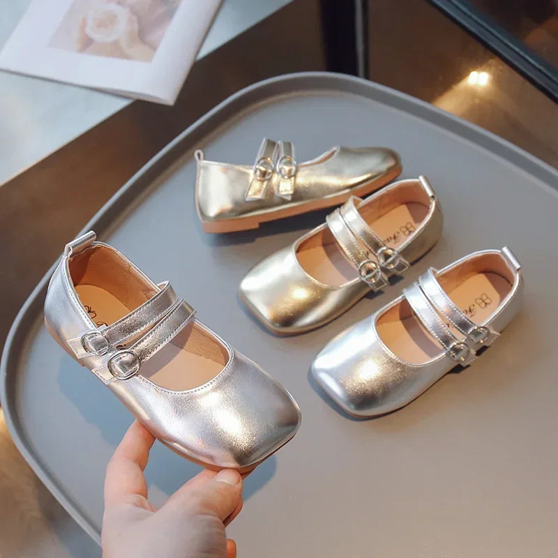 Children's Leather Shoes Girls Causal Flats Shoes