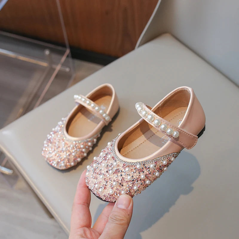Girl Leather Shoes Kids Flat