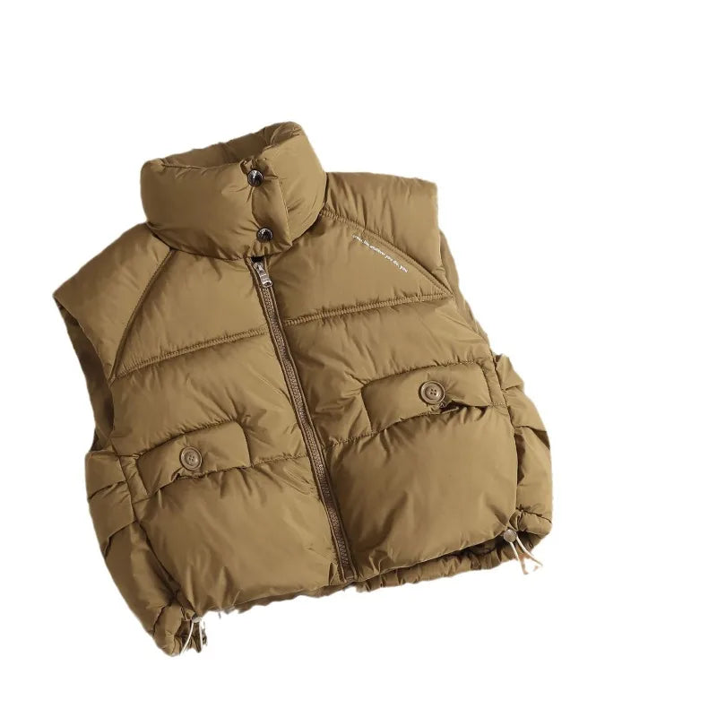 Kids Boys Winter Clothes Thickened Warm Cotton Vest