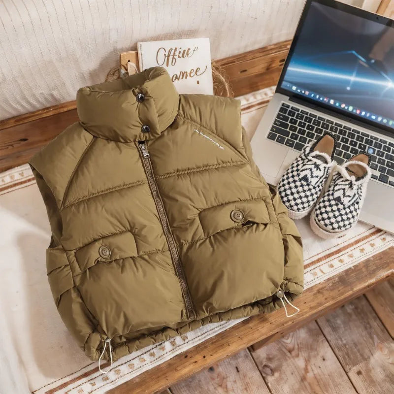 Kids Boys Winter Clothes Thickened Warm Cotton Vest