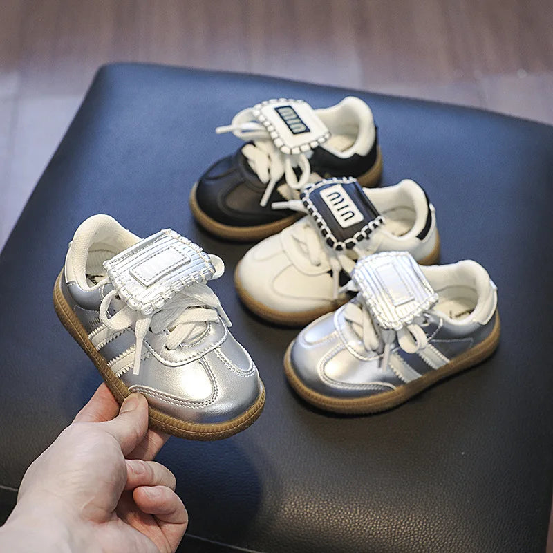 Baby and Girls Solid Color Flat Shoes Size21-30