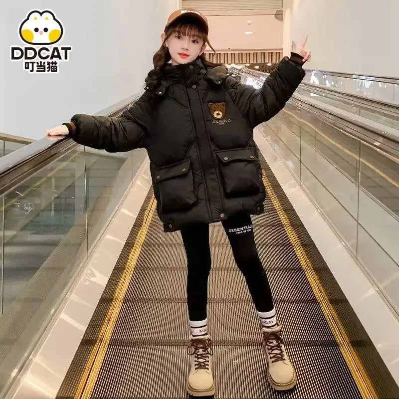Thicken Warm Coats Girls Cute  Jackets