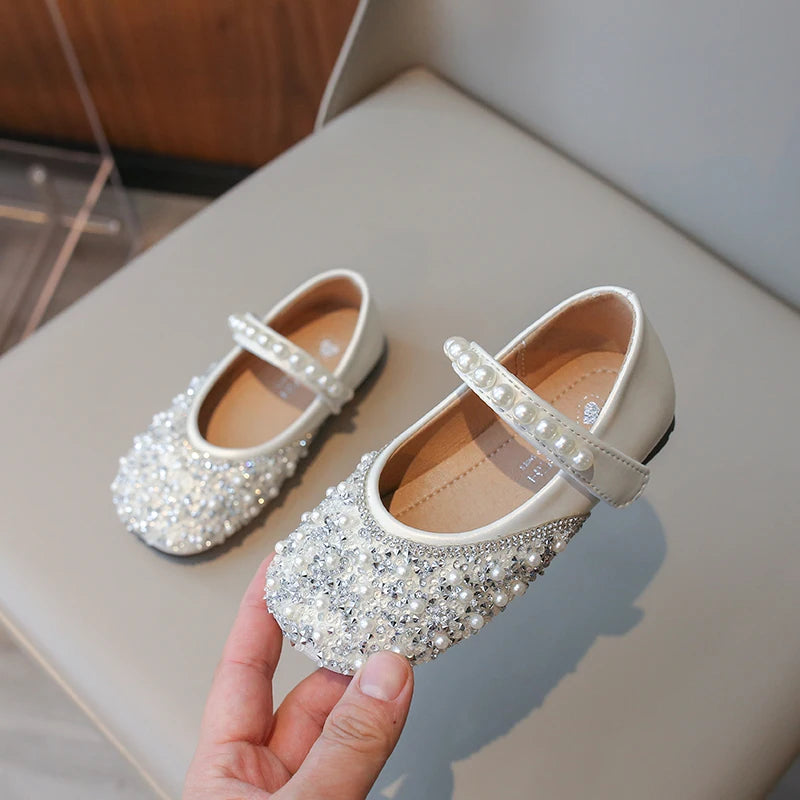 Girl Leather Shoes Kids Flat