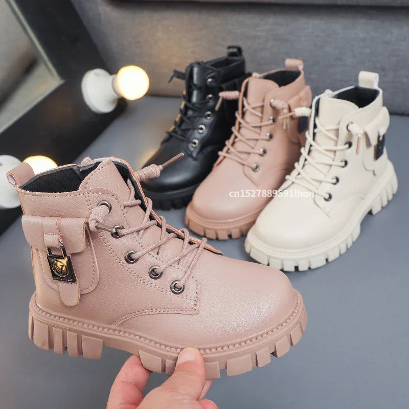 Leather Boots Girls