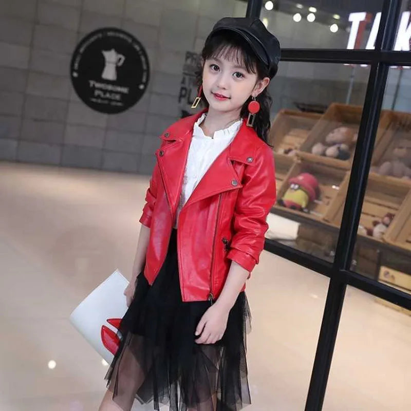 Leather Jacket Children's Coat