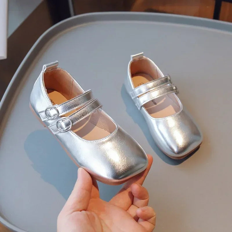 Children's Leather Shoes Girls Causal Flats Shoes