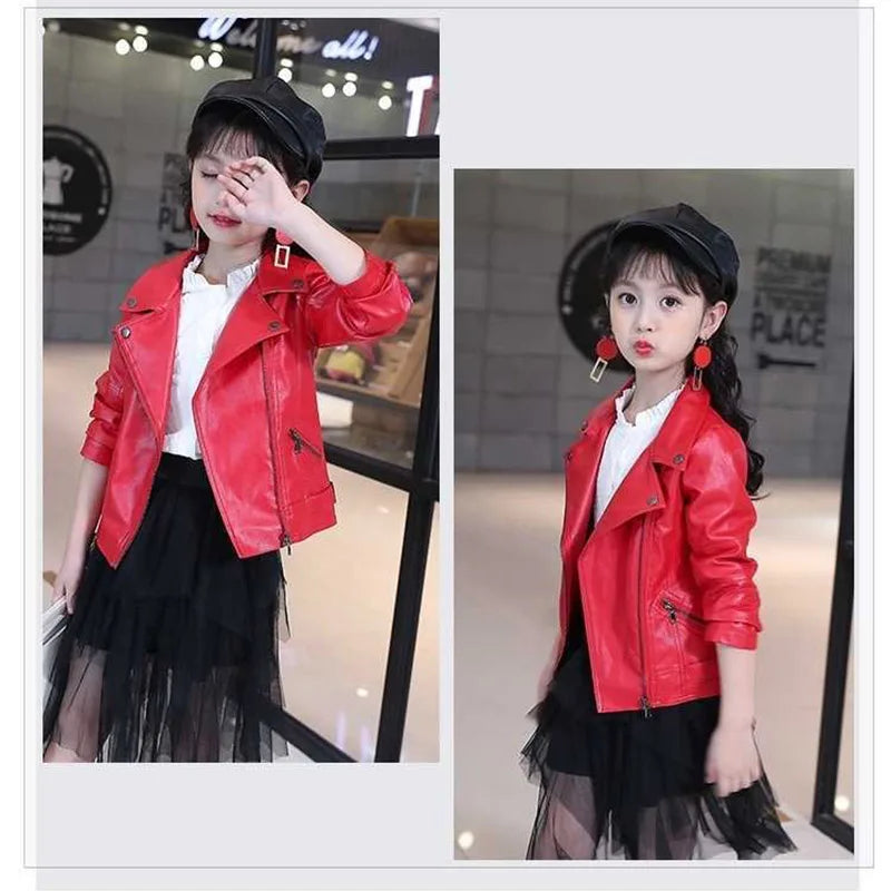 Leather Jacket Children's Coat