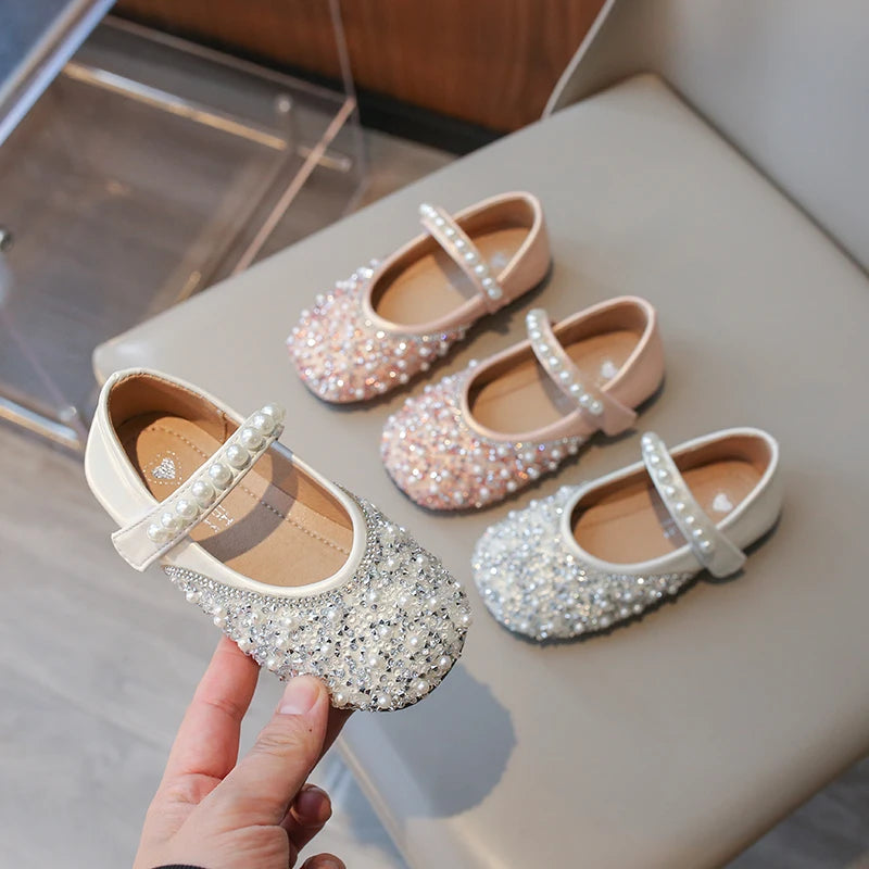 Girl Leather Shoes Kids Flat