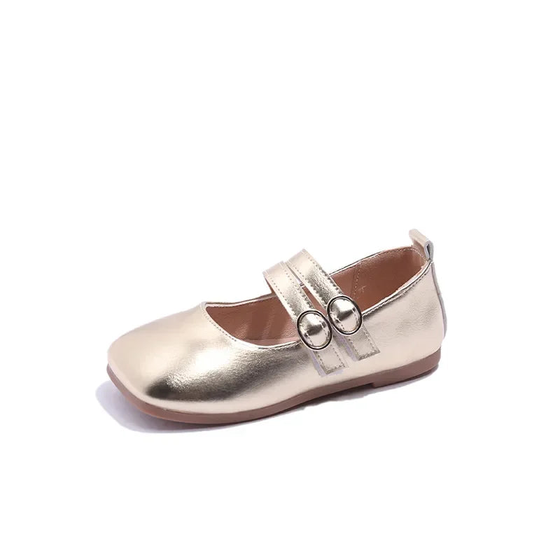 Children's Leather Shoes Girls Causal Flats Shoes