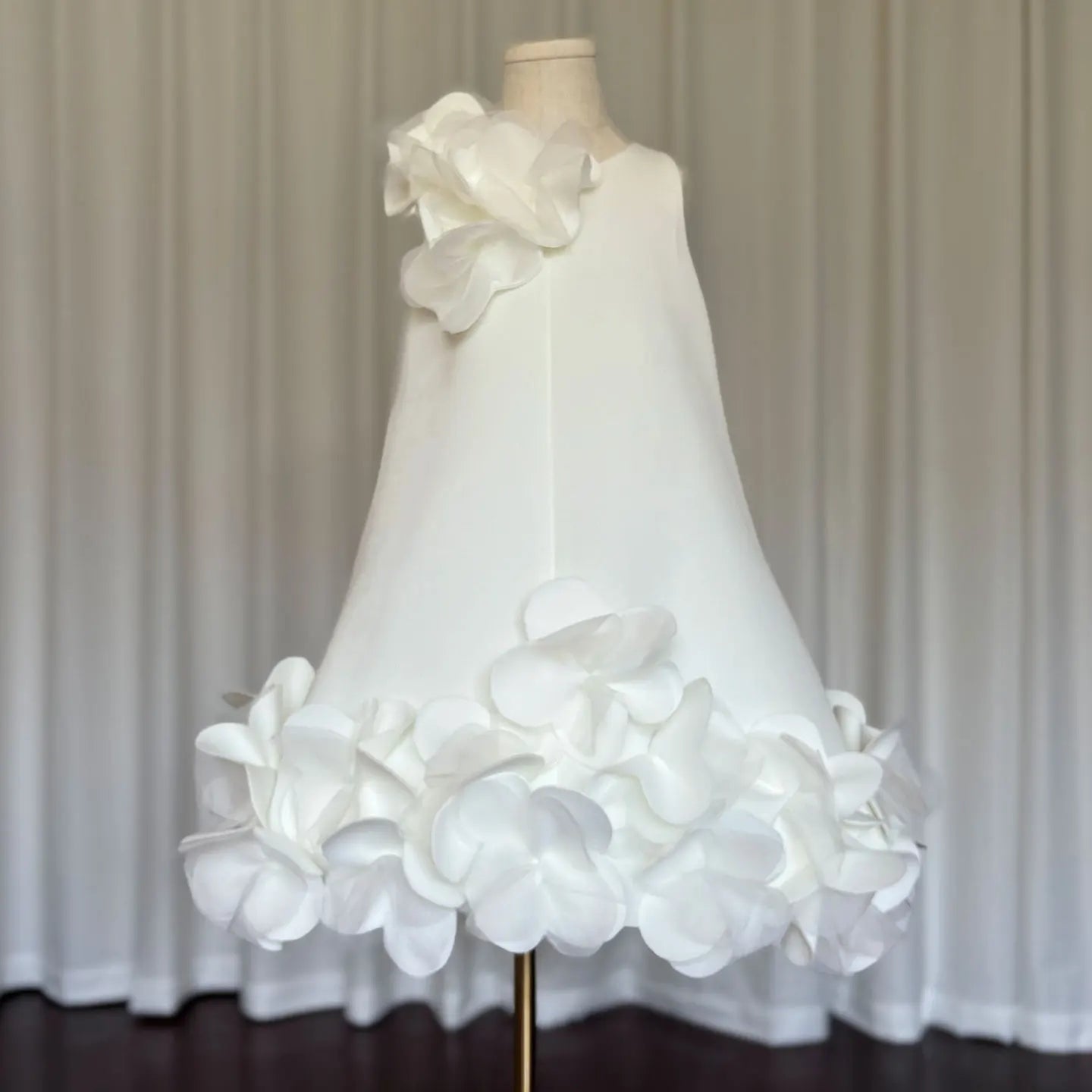 White Dress Pink Children Clothes for