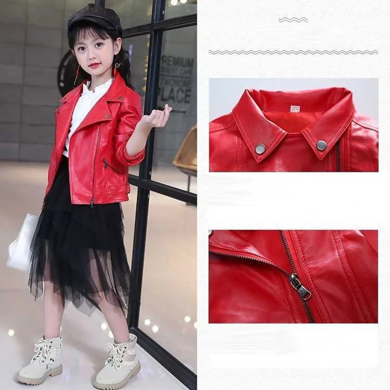 Leather Jacket Children's Coat