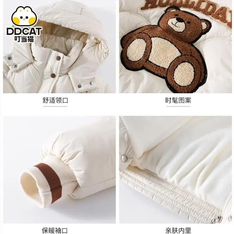 Thicken Warm Coats Girls Cute  Jackets