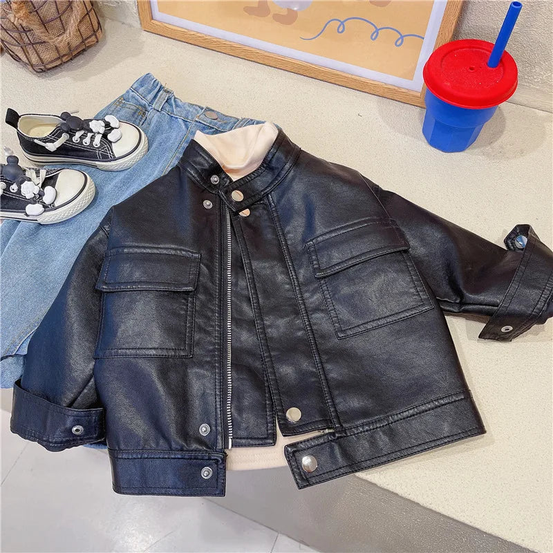 Girls leather jacket