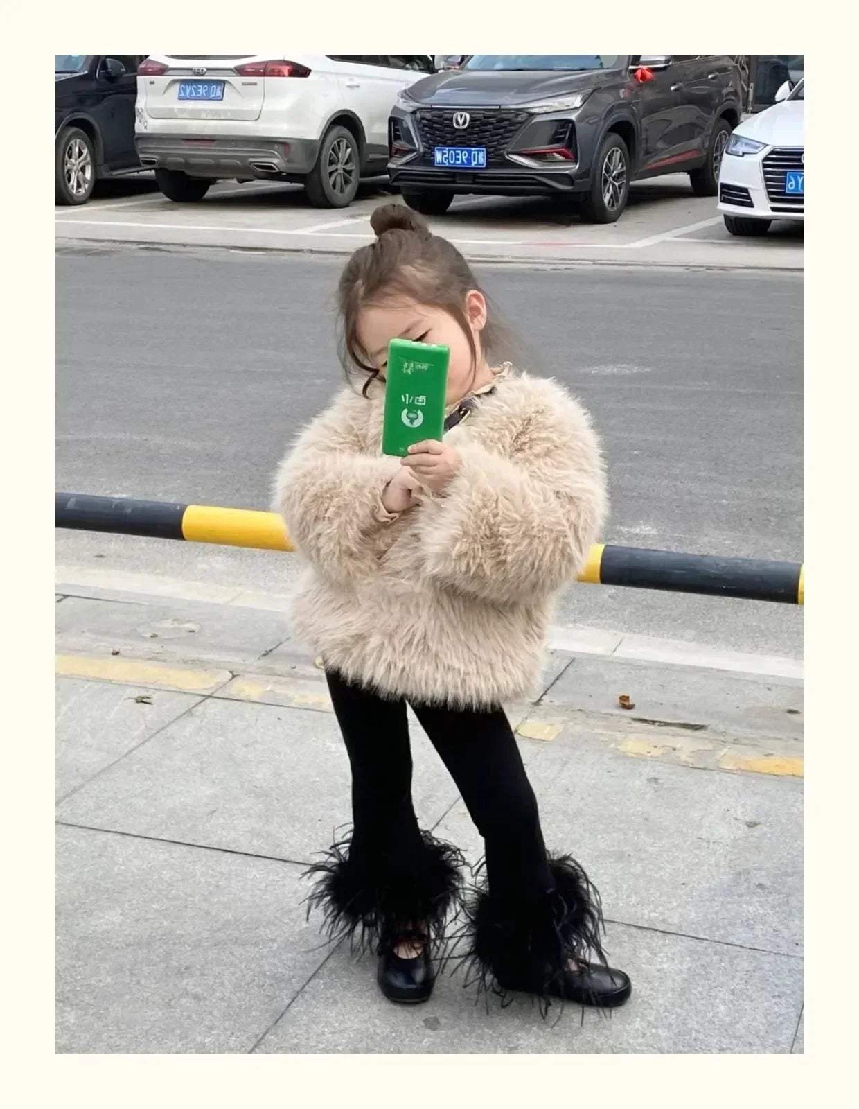 Coats Girls Plush Versatile Furs Cotton Fashion