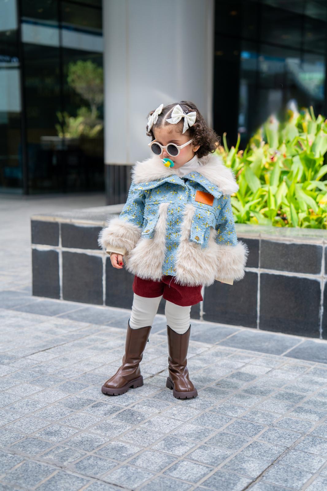 Winter Jacket Girl Warm Faux Fur Coat