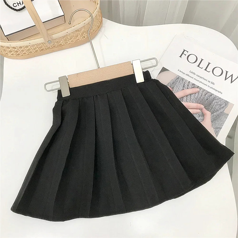 Shirt Thin Korean Style Girls Sweet Shirt and Skirt