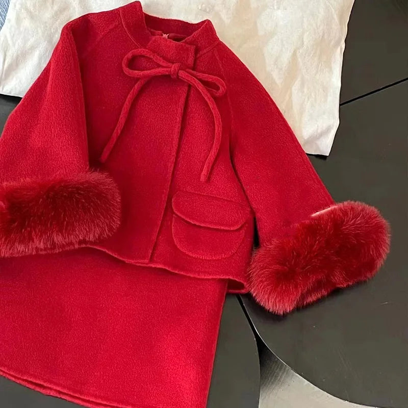 baby woolen coat suit